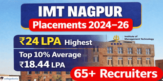 IMT Nagpur Placements 2024–26: ₹24 LPA Highest, Top 10% Average ₹18.44 LPA, 65+ Recruiters
